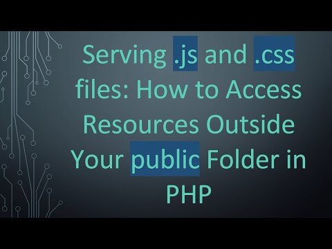 Serving .js and .css files: How to Access Resources Outside Your public Folder in PHP