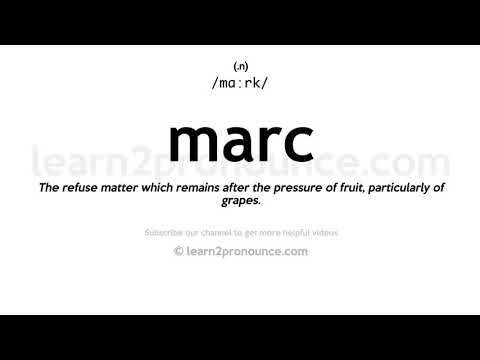 Pronunciation of Marc | Definition of Marc