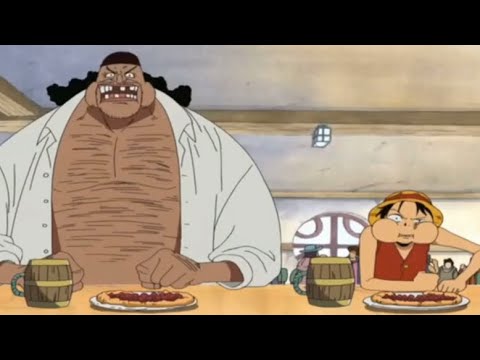 Luffy meets Blackbeard for the first time English dub (HD)
