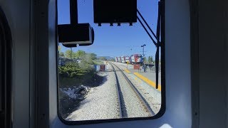 Utah Transit Authority HD 60fps: FrontRunner Head-End View Full Line Ogden to Provo (Time-lapse 4x)