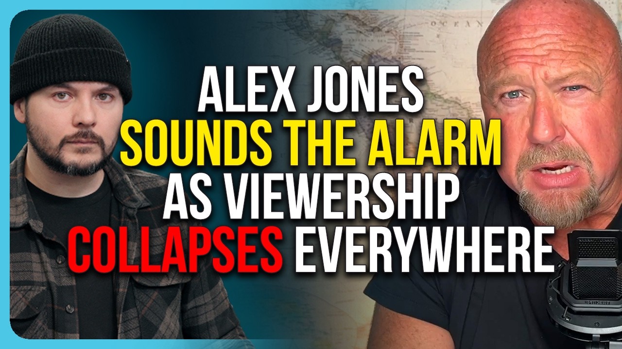 Alex Jones SOUNDS THE ALARM As Viewership COLLAPSES, Its Everywhere