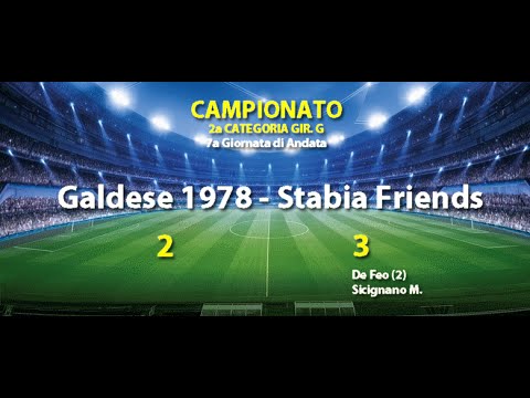 7a Campionato Galdese - Stabia Friends = 2 - 3 Sintesi HD 2015