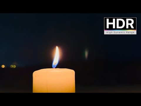 Candle Fire in the Wind: Relaxation and Tranquility 4K HDR