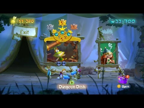 Walkthrough: Rayman Legends 100% - Rescue Barbara / Dungeon Dash