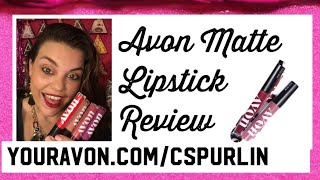 Avon New Matte Lipstick Review