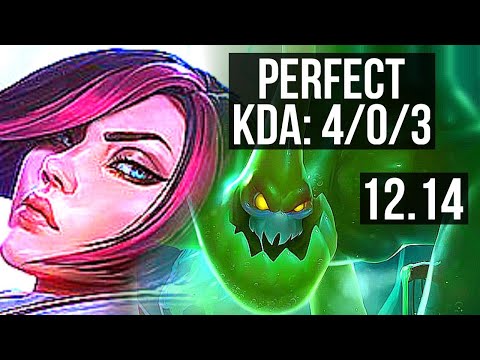 FIORA vs ZAC (TOP) | 4/0/3, 500+ games, Rank 10 Fiora | KR Challenger | 12.14