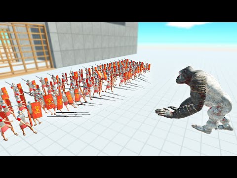 100x SPEARS VS EVERY UNIT | ANIMAL REVOLT BATTLE SIMULATOR GAMEPLAY