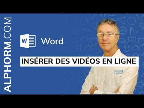 Comment insérer des vidéos en ligne sous Word 2019 Vidéo Tuto