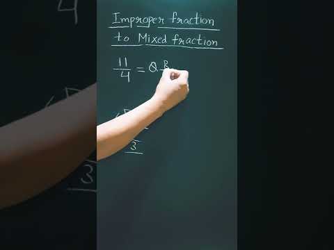 Improper fraction to mixed fraction | shorts | #shorts #youtubeshorts #fractions fra