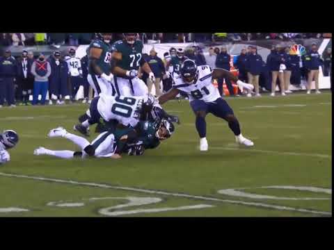 Clowney's late hit on Carson Wentz that knocked him out of the eagles/seahawks wildcard game