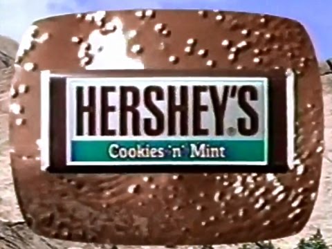 Hershey's Cookies N' Mint Chocolate Bar 1994 TV Commercial HD