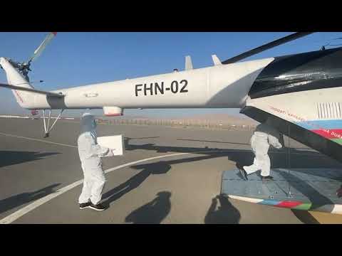 FHN-in helikopteri ilə vəhşi heyvanların növbəti peyvəndləməsi aparılıb