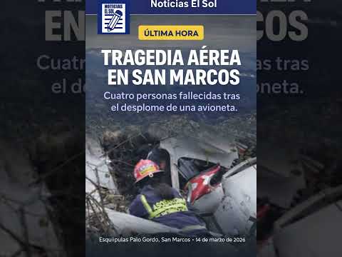 Tragedia aérea en San Marcos: Cuatro fallecidos tras desplome de avioneta