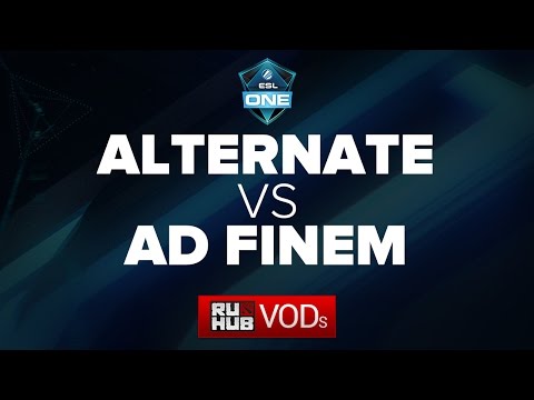 Alternate Attax vs Ad Finem || ESL One Frankfurt Quals || Game 1