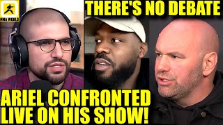Ariel Helwani got called out LIVE on his show for manipulating UFC fighters!,Dana on Jon Jones,Conor