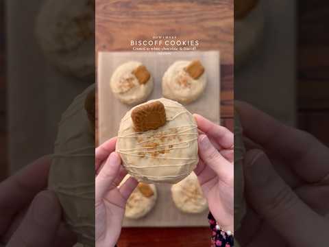 Biscoff-Filled White Chocolate Cookies