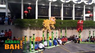 preview picture of video 'Chinese New Year Lion Dance at Hyatt Regency, Kota Kinabalu, Sabah'