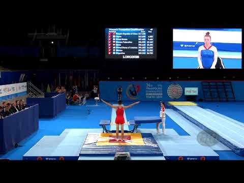 ZALOMIN Mikhail (RUS) M - 2019 Trampoline Worlds, Tokyo (JPN) - Qualification Double Mini R2