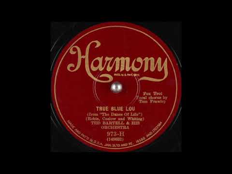 Ted Bartell & his orchestra - True Blue Lou (1929)