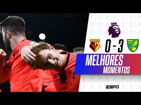 NORWICH MALTRATA WATFORD DE JOÃO PEDRO COM GOL 'ESCORPIÃO' | MELHORES MOMENTOS - PREMIER LEAGUE