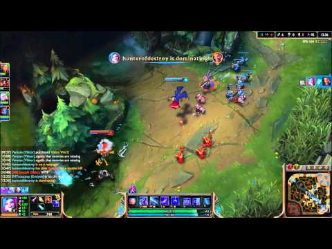 League of legends: Jinx vs Draven gameplay