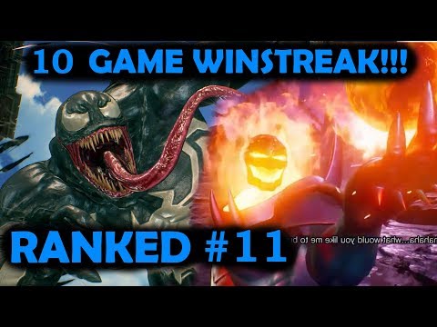 MvC:I Ranked #11 - 10 GAME WINSTREAK! - Venom & Dormammu Gameplay