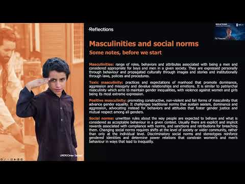 Reflections Webinar: Masculinities and engaging men for gender equality