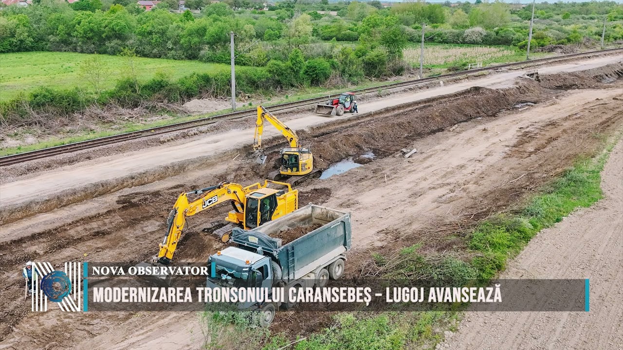 Modernizarea tronsonului Caransebeș – Lugoj avansează
