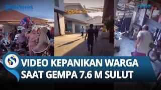 Momen Menegangkan Warga Panik Berlarian saat Gempa 7.6 M Guncang Sulut & Berpotensi Tsunami