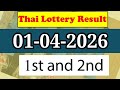 Thailand Lottery Result Today 01 April 2026 Thai Government Lottery 2026 Thailand Lottery Result