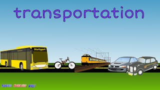 Transportation Vehicles (Ground) Spelling Vocabulary Chant/Song for Kids.