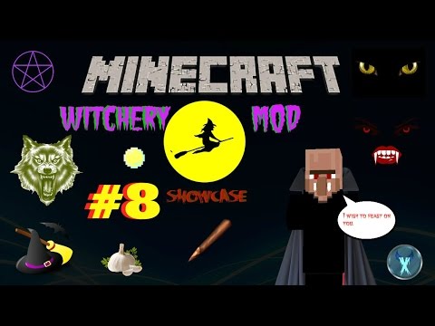 Xerxus Icebinder - MINECRAFT: WITCHERY MOD SHOWCASE #8 - VAMPIRE ATTACKED ME! PROTECTION AND WEAPONS!