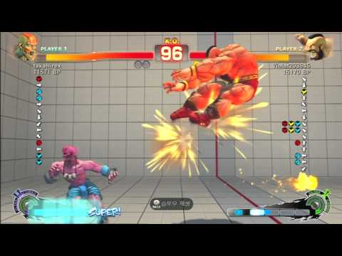 SSF4 Rank Match  takahirex (DH)  vs  Violat203945 (ZA)