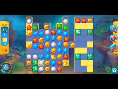 Fishdom. 8525 level no boosters and diamonds. 17 moves