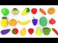 Learn Names Of Fruits And Vegetables With Toy Velcro Cutting Fruits And Vegetables