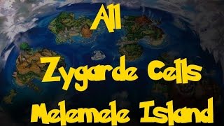 All Zygarde Cells: Melemele Island (Pokemon Sun/Moon)