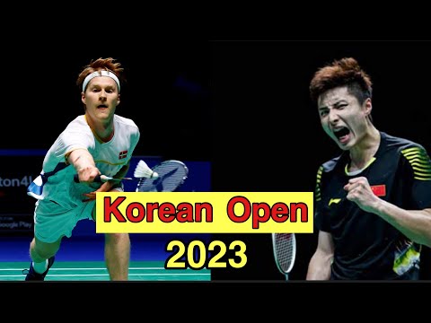 Korea Open 2023 SF | Anders Antonsen 安东申vs Shi Yuqi 石宇奇 | Badminton highlights