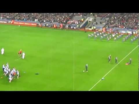 Gaelic football match national anthem at Croke Park 04-02-2012