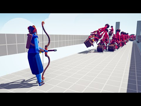 ARTEMIS vs 100x FARMER UNITS -  Totally Accurate Battle Simulator TABS #2