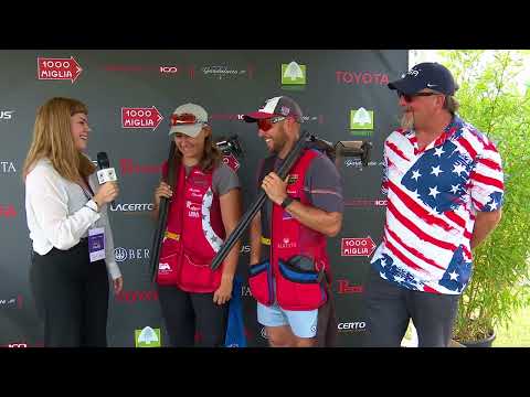 Interview SMITH, HANCOCK (USA) Gold Medallists - Sk. Mixed T. Lonato (ITA) ISSF WC'23