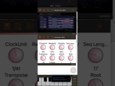 Autony x2 AUM #Korg Module #Shakuhachi and percussion Generative music
