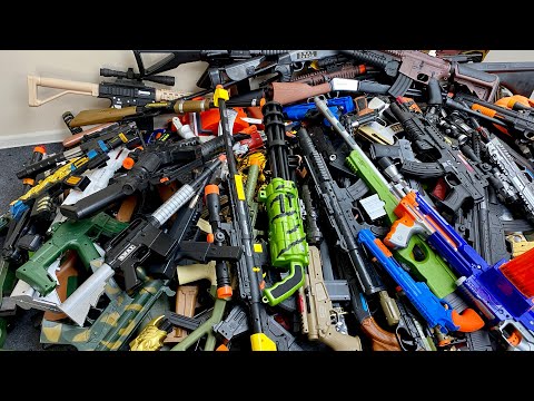 Hundreds Of Toy Rifles, Toy Guns, Toy Weapons And Ghost Masks