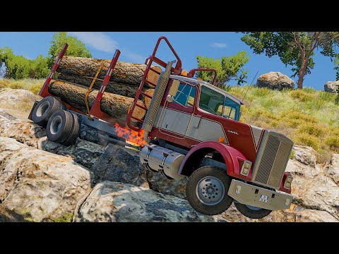 Cars vs Cliff Roads # - BeamNG DRIVE | SmashChan