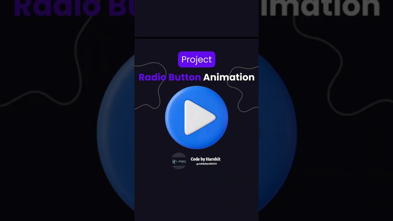 Radio Button animation using HTML CSS ✨ A Dynamic button animation 💕💕 #radio #button #ytshorts