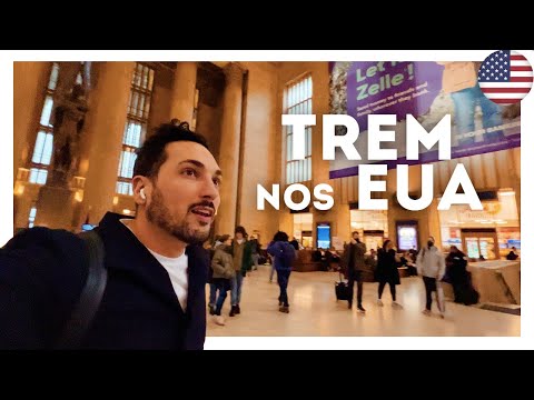 COMO É VIAJAR DE TREM NOS ESTADOS UNIDOS sem COMPRAR BILHETE NO BALCÃO? - Amtrak Estevam Pelo Mundo