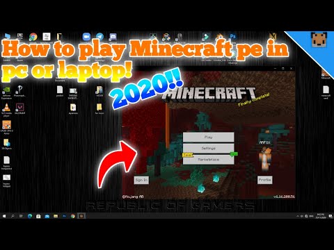 ARMCPE_TUTORIAL - How to play Minecraft pe in pc or laptop 2020 - Minecraft window 10 edition 2020 !!
