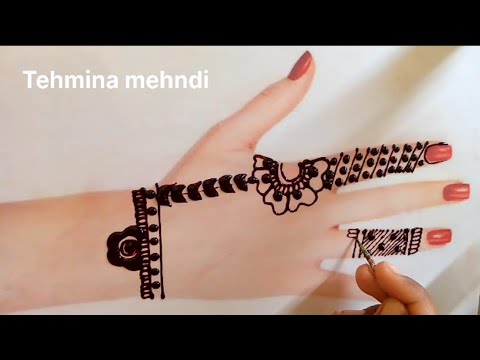 Arabic mehndi design||beautiful mehndi design||easy mehndi design||Tehmina mehndi