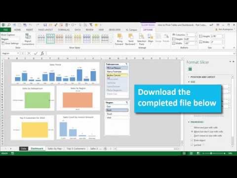 Introduction to Pivot Tables Charts and Dashboards in Excel Part 1