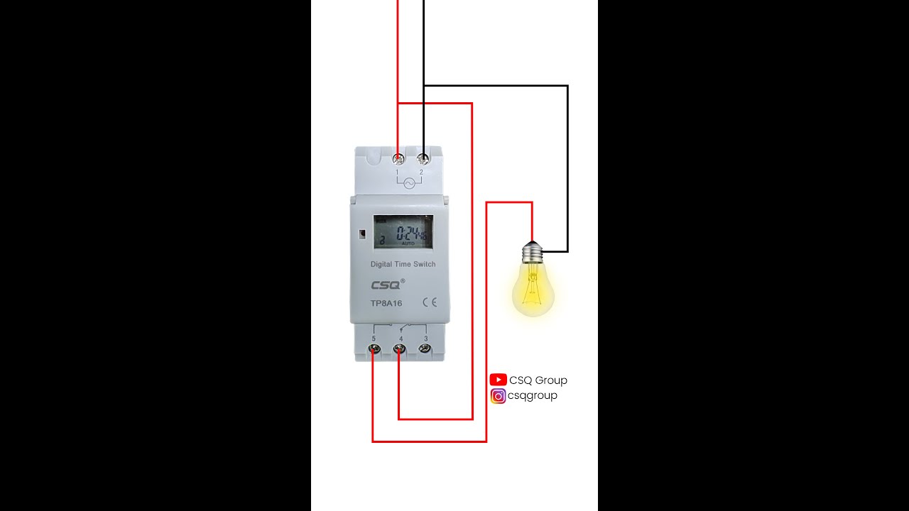 CSQ Digital Timer Connection | Programmable Digital Time Switch