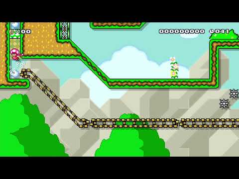 slide,jump and run part 1 60s by raccoonami 🍄 Super Mario Maker 2 ✹Switch✹ #aow